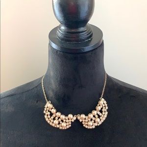 Ann Taylor Pearl and Crystal Necklace